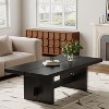 Tribesigns 55.12" Rectangular Coffee Table, Modern Minimalist Center Table Cocktail Accent for Living Room, Easy Assembly - 2 of 4