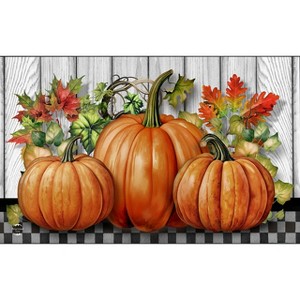Briarwood Lane Fall Doormat 30x18 Indoor Outdoor Country Pumpkins For Fall Doormat - 1 of 4
