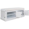 NicBex Modern 42.7" Storage Bench with 4 Doors and Adjustable Shelves for Entryway and Living Room - 4 of 4
