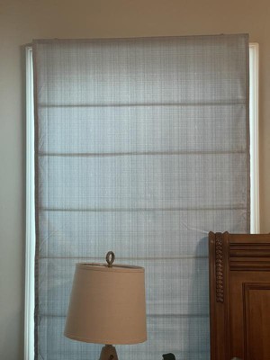 Shop Galen 64 H Basketweave Light Filtering Cordless Roman Shade Taupe, Curtains