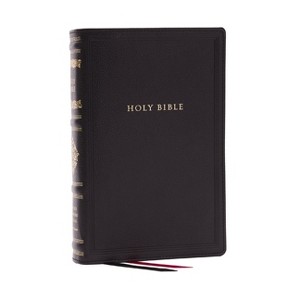 RSV Personal Size Bible with Cross References, Black Genuine Leather, (Sovereign Collection) - by  Thomas Nelson (Leather Bound) - 1 of 1