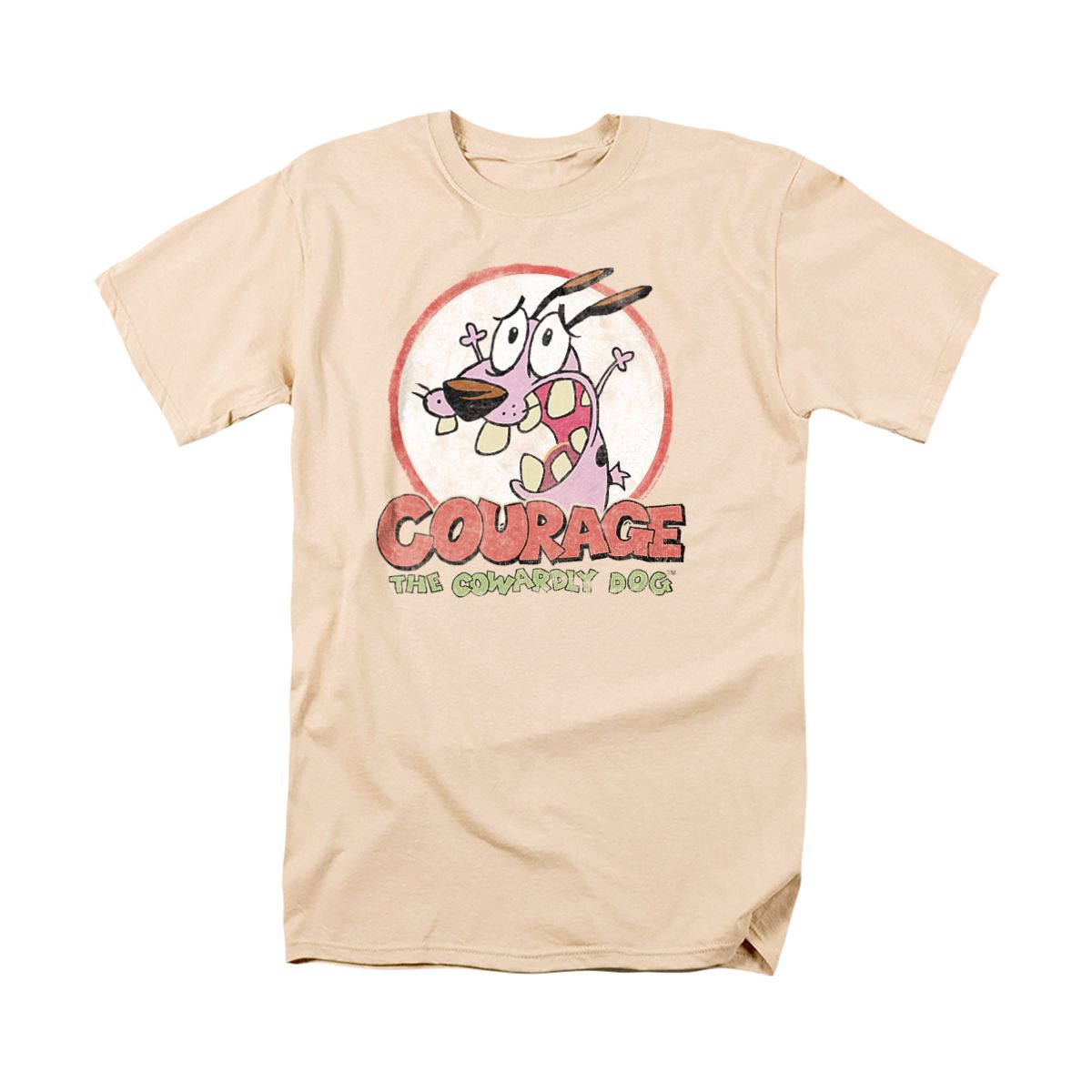 Courage The Cowardly Dog Vintage Courage Adult T-Shirt - thumbnail 8