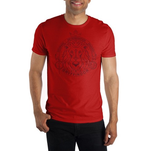 Mens Gryffindor Harry Potter Hogwarts House Red Graphic Tee - image 1 of 1