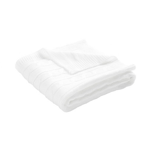 White cotton best sale baby blanket