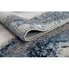 LunaLulinlk 60''x31.5'' Luxury Area Rug in Blue and Grey Abstract Design - 4 of 4