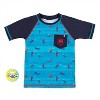 Boy's Kayak Short Raglan Sleeve Rashguard Tee - Noruk Collection - 2 of 4