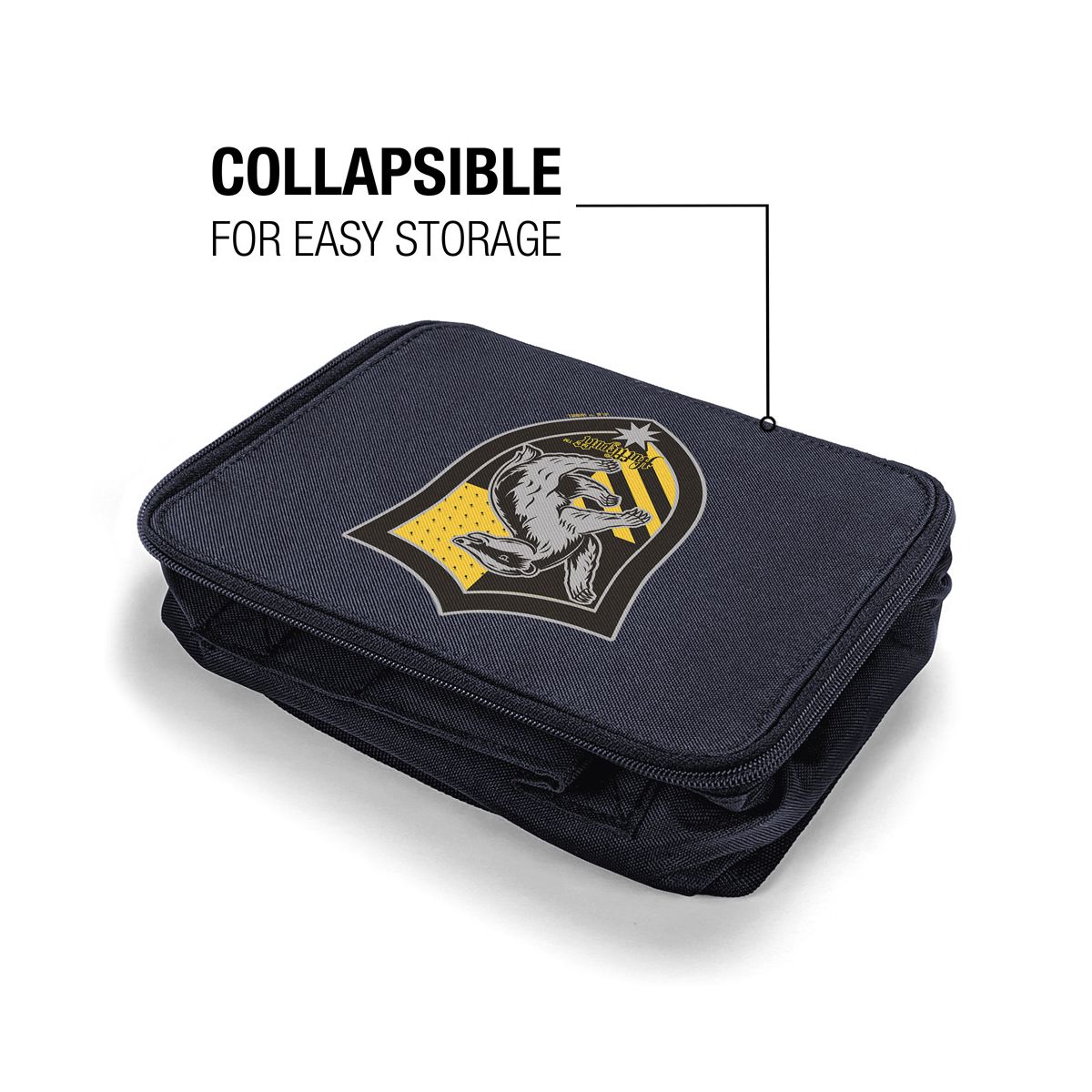 Harry Potter Hufflepuff Plaid Crest Insulated Soft Sided Lunch Box - thumbnail 10