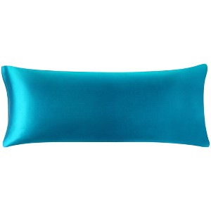 PiccoCasa Luxury Silky Satin Zipper Closure Silky Satin Body Pillowcases 1 Pc - 1 of 4