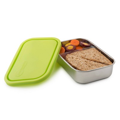 U-Konserve Stainless Steel Food-Storage Container Bento Rectangle 25oz - Lime Plastic Lid