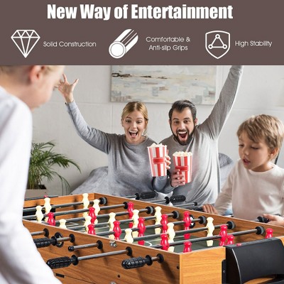 Costway 48'' 3-in-1 Kids Foosball, Billiards, and Hockey Table