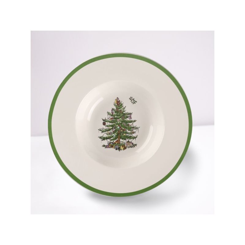 Spode Christmas Tree Rimmed 10 Inch Pasta Bowl - 10 Inch, 3 of 5