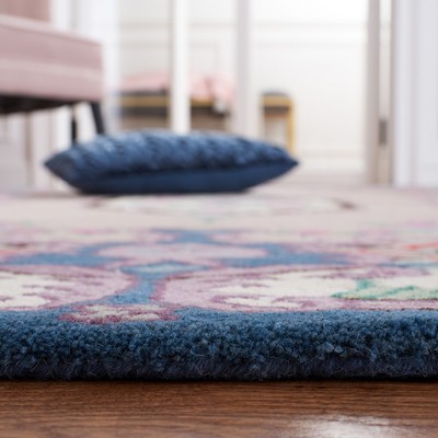 Ivory Elegance Hand-Tufted Wool and Viscose 5' Square Rug