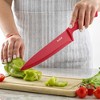 JoyJolt Multi Purpose 12 Piece Non-Stick Knife Set - 6 Knives & 6 Blade Guards Set - Multi Color - 4 of 4