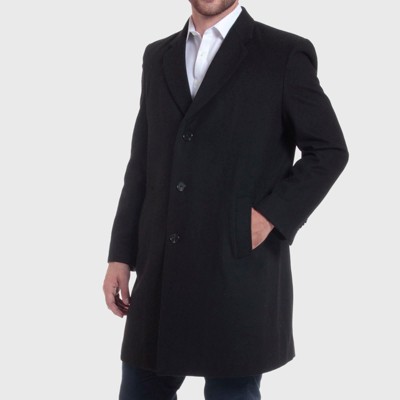 Alpine Swiss Luke Mens 3 Button Tailored Wool 37" Walker Car Coat