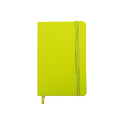 JAM Paper Hardcover Notebook w/Elastic Travel Journal 4 x 6 Green Apple 340528852