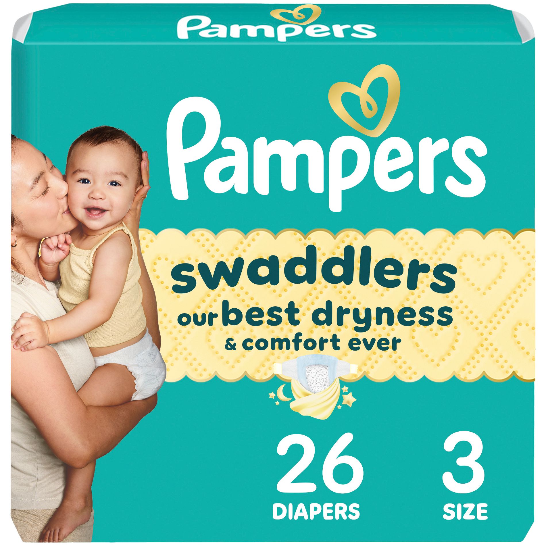 Pampers Swaddlers Sensitive Disposable Diapers - Size 3 - 26ct