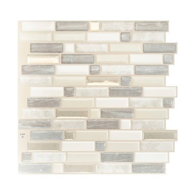 Smart Tiles Crescendo Agati 4pk Peel and Stick 3D Backsplash