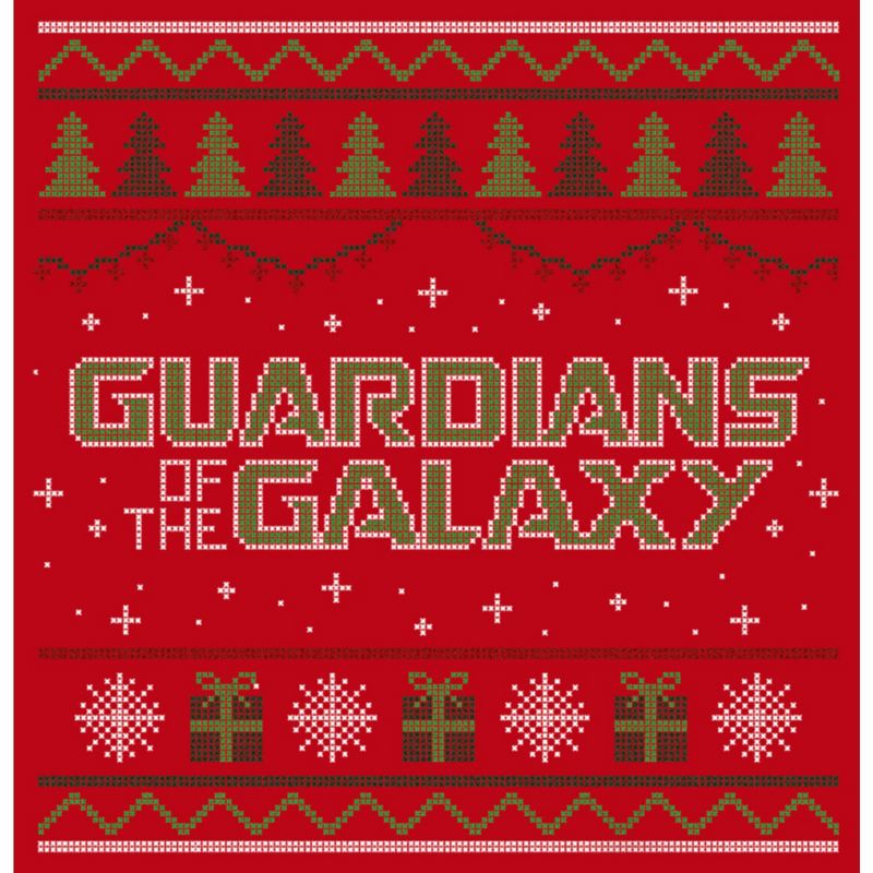 Men's Guardians of the Galaxy Holiday Special Christmas Sweater Print Sweatshirt, 2 of 5