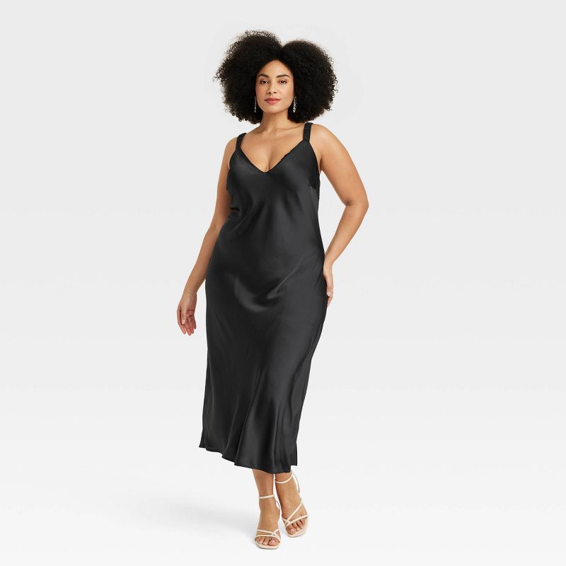 Women's Midi Perfect Slip Dress - A New Day™, 1 of 9