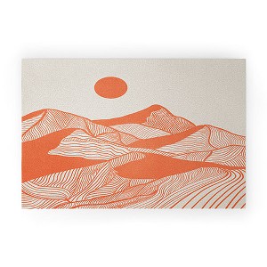 Viviana Gonzalez Vintage Mountains Line Art Looped Vinyl Welcome Mat - Society6 - 1 of 2