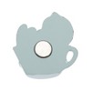 Unique Bargains Decorative Magnets Magnetic Fridge Sticker Irregular Shape Synthetic Resin Light Coffee Blue 1Pc - 3 of 3
