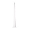 tag Color Studio 12" Traditional Taper Unscented Smokeless Paraffin Wax Candle White, Set of 4, Burn Time 8 hrs. - 2 of 3