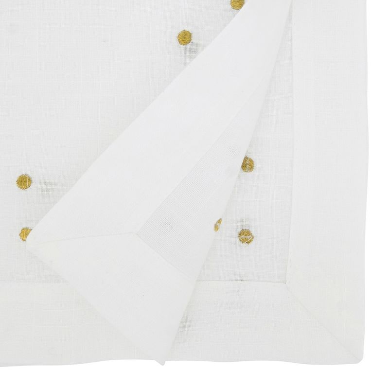 Saro Lifestyle Charming Polka Dot Table Runner with Classic Design, 2 of 4