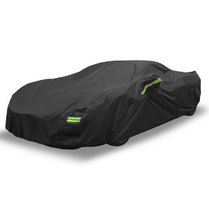 Unique Bargains Waterproof with Zipper Car Cover for Chevrolet Corvette C8 2020–2022 Black - 1 of 4