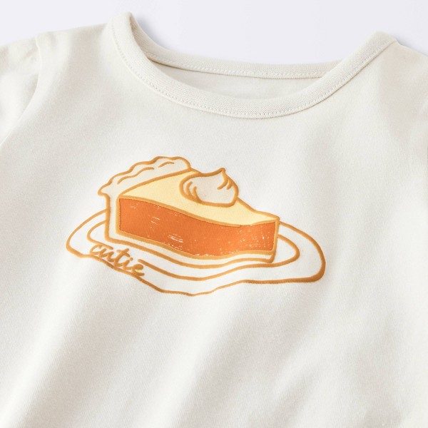 Enterizo Jersey de Bebé Pumpkin Pie - Cloud Island™ Blanco Roto 3