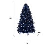 HomeRoots 9' Black Pre Lit Full Fir Christmas Tree - 3 of 4