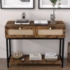 COZONY Entryway Console Table with 2 Drawers, Sofa Table Hallway Storage, Modern Farmhouse Accent Table - 2 of 4