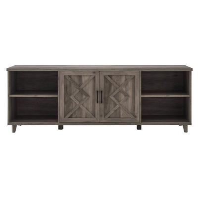 Whitton Modern Transitional Geometric 2 Door TV Stand for TVs up to 80" - Saracina Home
