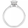 Pompeii3 Eco Friendly 5/8ct Lab Created Diamond Engagement Ring 14K White Gold - Size 10 - 3 of 4