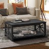 VYNXARIA 47 Inch Modern Coffee Table with Storage Shelf, Farmhouse Rectangle Living Room Center Table for Small Spaces - 3 of 4