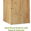 Tribesigns Solid Wood End Table, Square Side Table for Living Room, Fir Wood Couch Side Table, Natural Color - 4 of 4