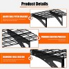 Yukimo 12"H Heavy Duty Wall-Mounted Metal Shelves - Black Garage Storage Racks for Concrete/Wood Walls, with Installation Kit - 2 of 4