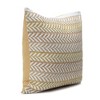 Chanasya Jacquard Cotton Arrow Stripe Pattern Square Throw Pillow Cover - 2-Piece Set - 20" x 20” - White - 3 of 4