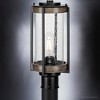 Urban Ambiance Luxury Farmhouse Outdoor Post Light 15.625''H x 7.375''W,  Midnight Black Finish,  Newark Collection, UHP1353 - 4 of 4