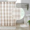 Wheat Plaid Shower Curtain 72x72  VHC Brands - 2 of 4