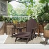 WestinTrends Malibu HDPE Outdoor Patio Folding Poly Adirondack Chair with Ottoman and Side Table (3-Piece) - 2 of 4