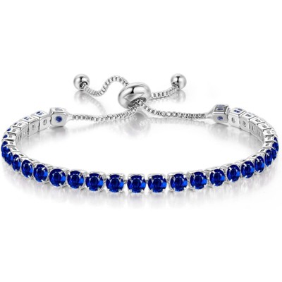 white gold + blue stone