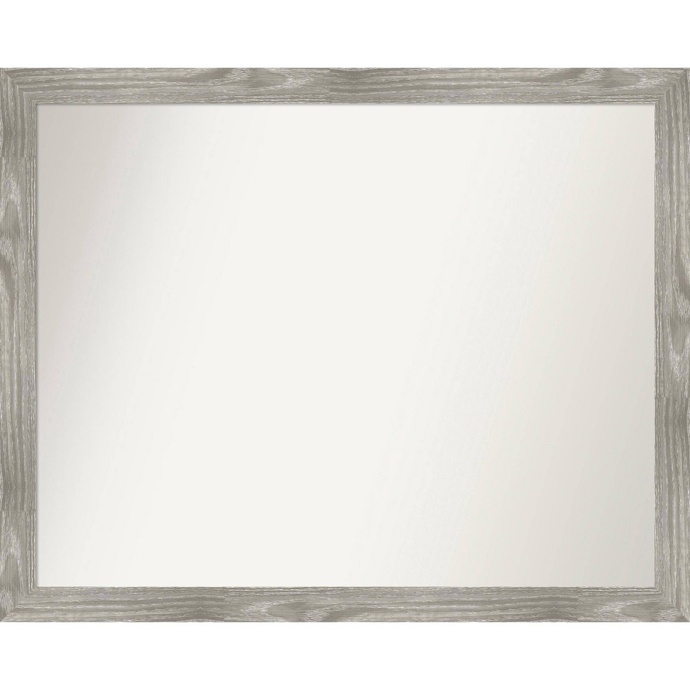 Photos - Wall Mirror 31" x 25" Non-Beveled Dove Square Bathroom  Gray Wash - Amanti