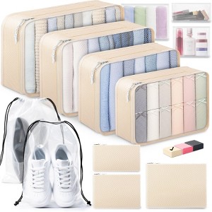 Generic 12 Set Packing Cubes forTravel Essentials Luggage Organizer Bags Set - 1 of 4