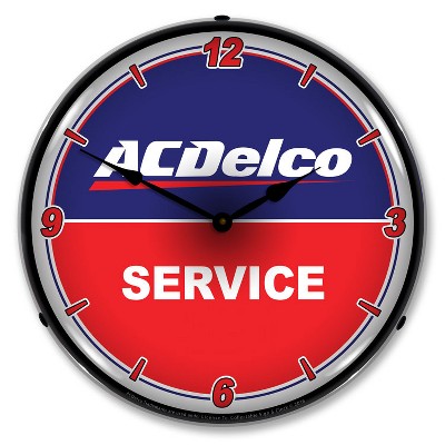 Collectable Sign & Clock | ACDelco Service LED Wall Clock Retro/Vintage, Lighted