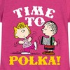 Girls' - Peanuts - Time To Polka Fitted Short Sleeve Graphic T-Shirt - 2 of 4