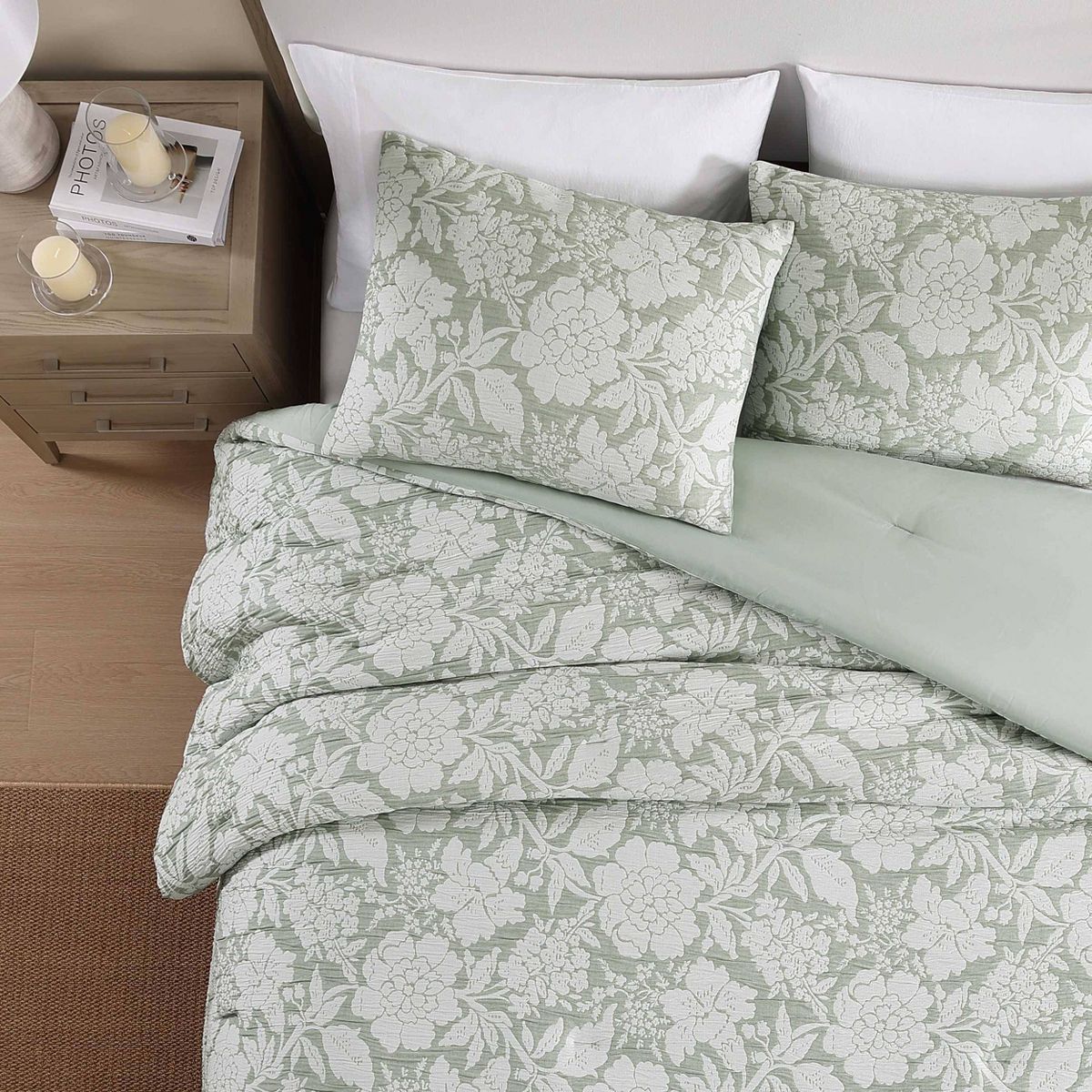 Stone Cottage Redding Floral Green Full/Queen Duvet Set