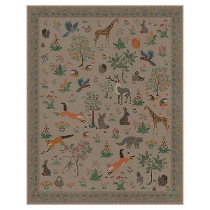 Abynow Medallion Distressed Persian Indoor Area Rug - 1 of 4