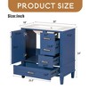 30" Bathroom Vanity, Modern Bathroom Cabinet with Sink Combo Set, Bathroom Storage Cabinet with a Soft Closing Door and 3 Drawers - Leovsnove - 4 of 4