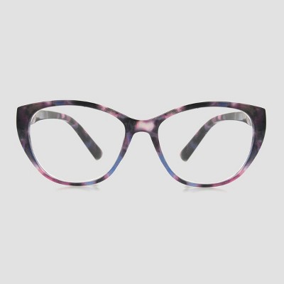 Women's Cat Eye Blue Light Filtering Glasses - A New Day™ Black/Pink