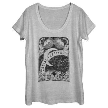 Women's Pinklomein Embrace All That Is You Short Sleeve Graphic T-shirt -  Gray Wash : Target